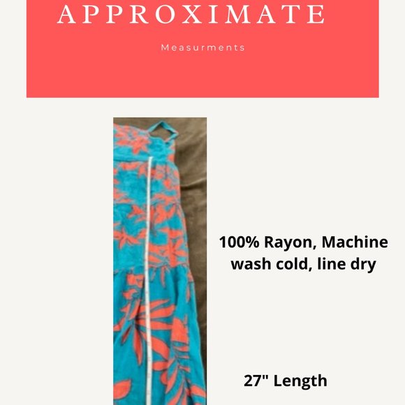 Old Navy Girls Maxi Sundress in Teal Size 8 NWOT - Picture 2 of 2